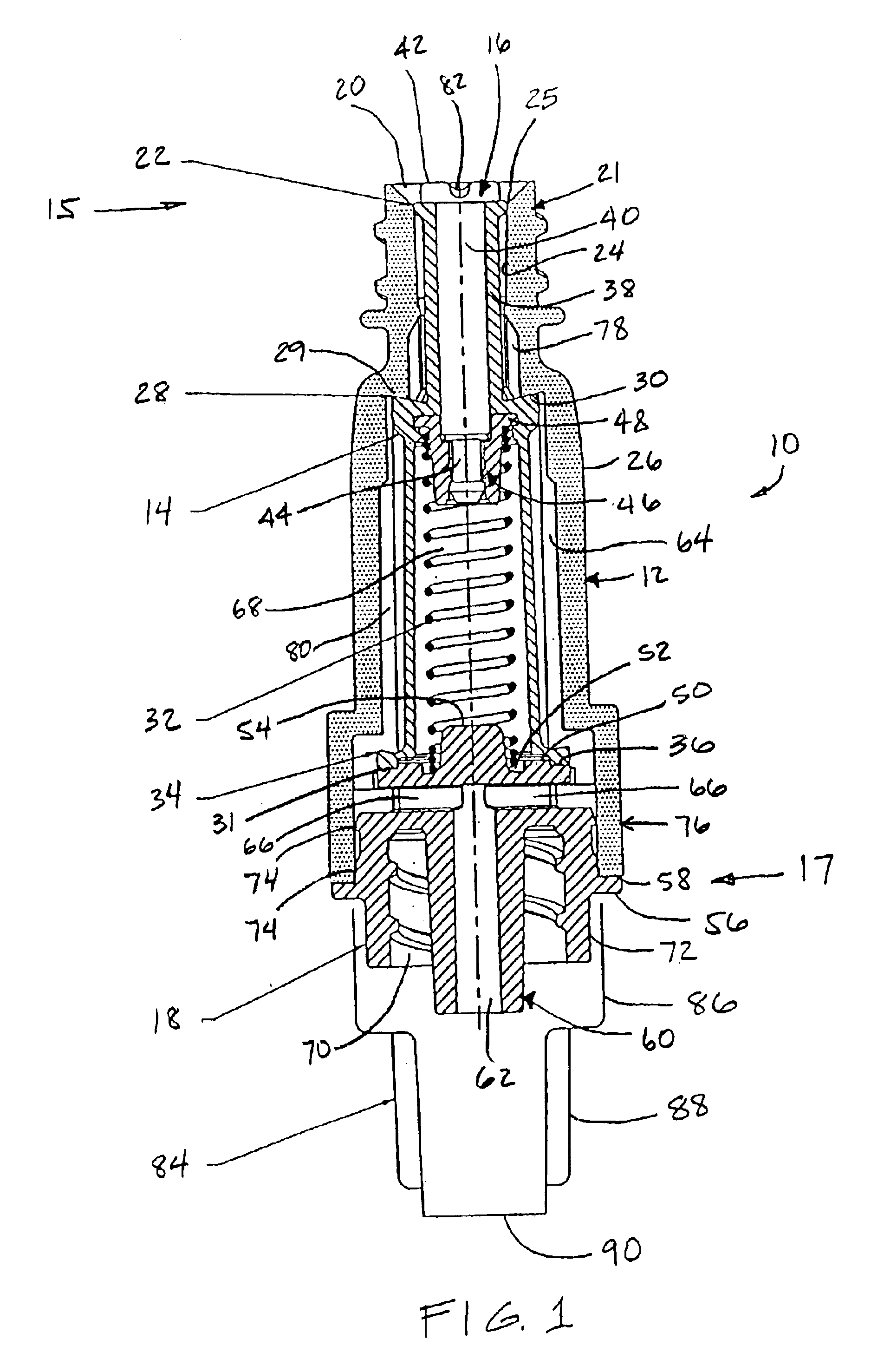 Injection port valve