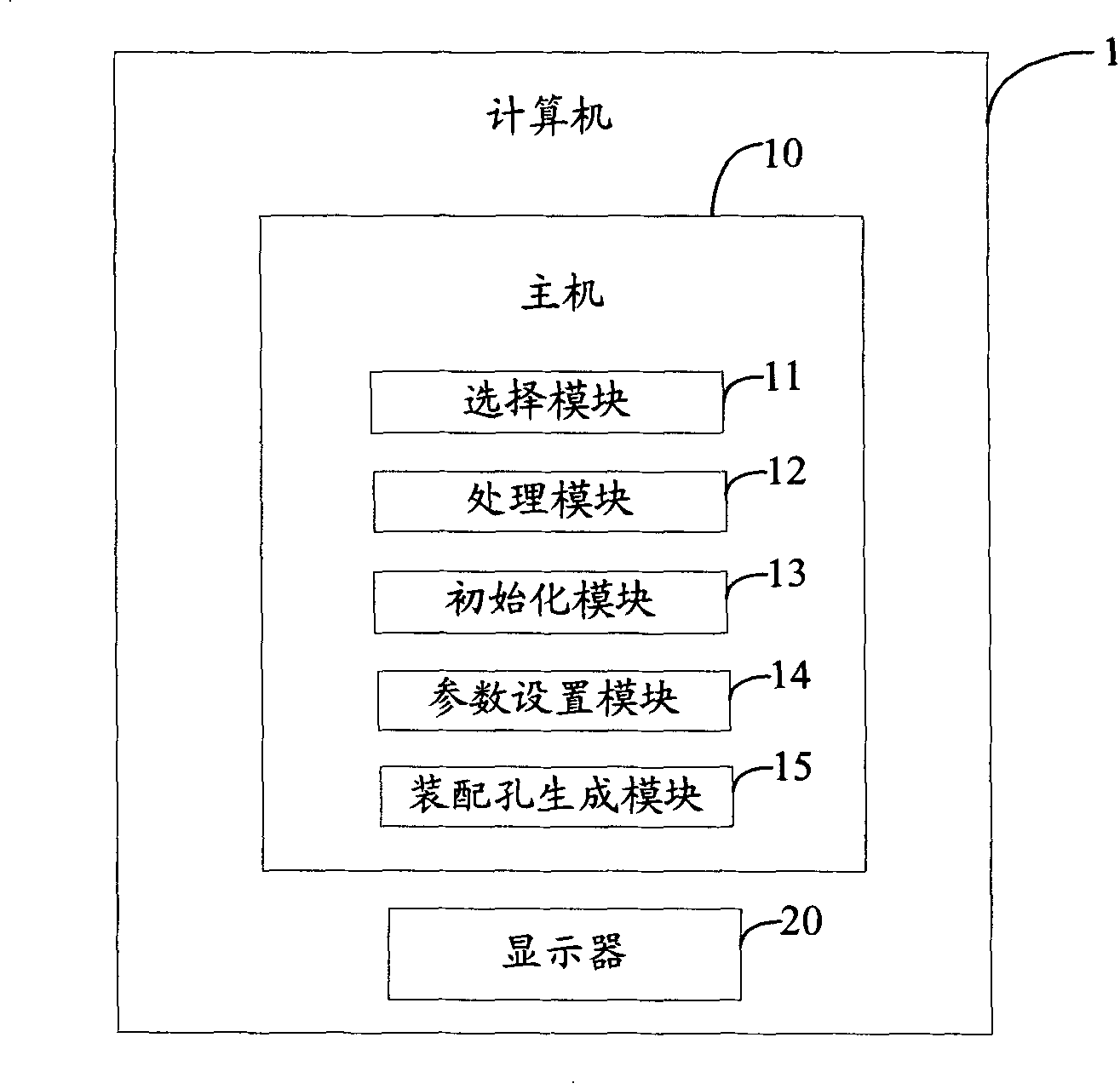 Part assembling hole design system and method