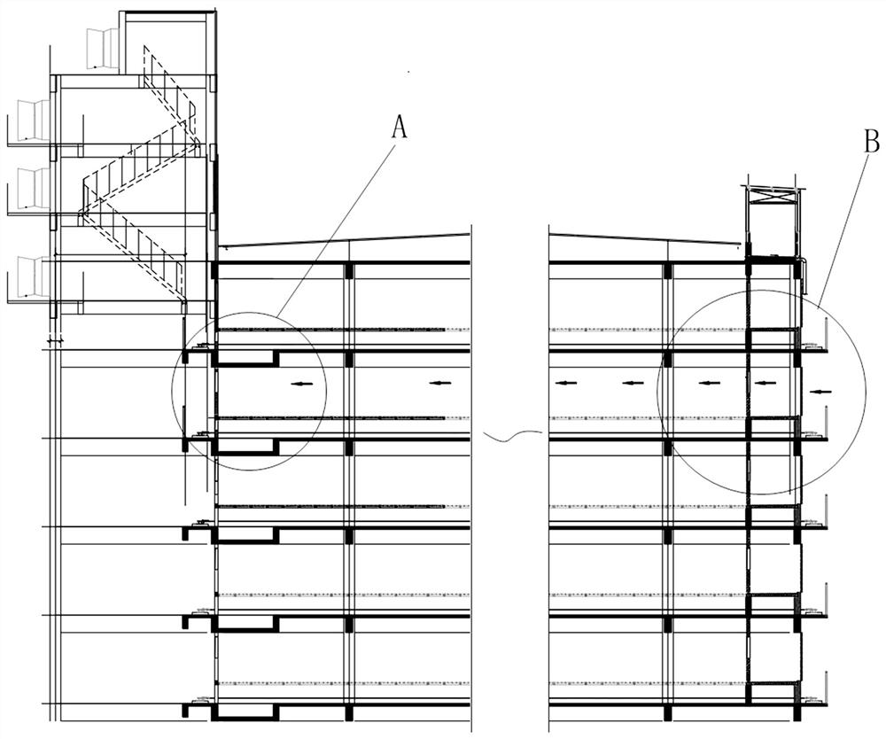 Multilayer livestock and poultry house capable of recycling waste gas heat in winter