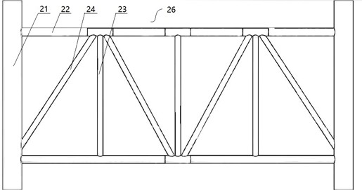 A construction process of a guide frame platform