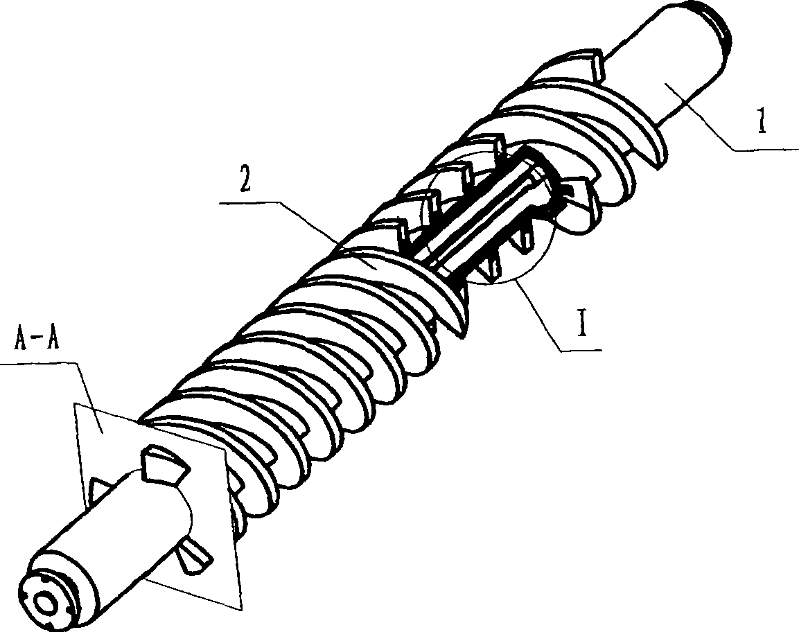 High-temperature material handling spiral