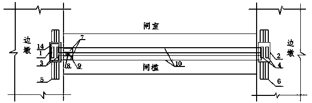 Track-variable pulley vehicle type ultrasonic ship lock sill abrasion detection device