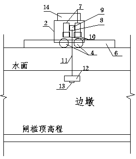 Track-variable pulley vehicle type ultrasonic ship lock sill abrasion detection device