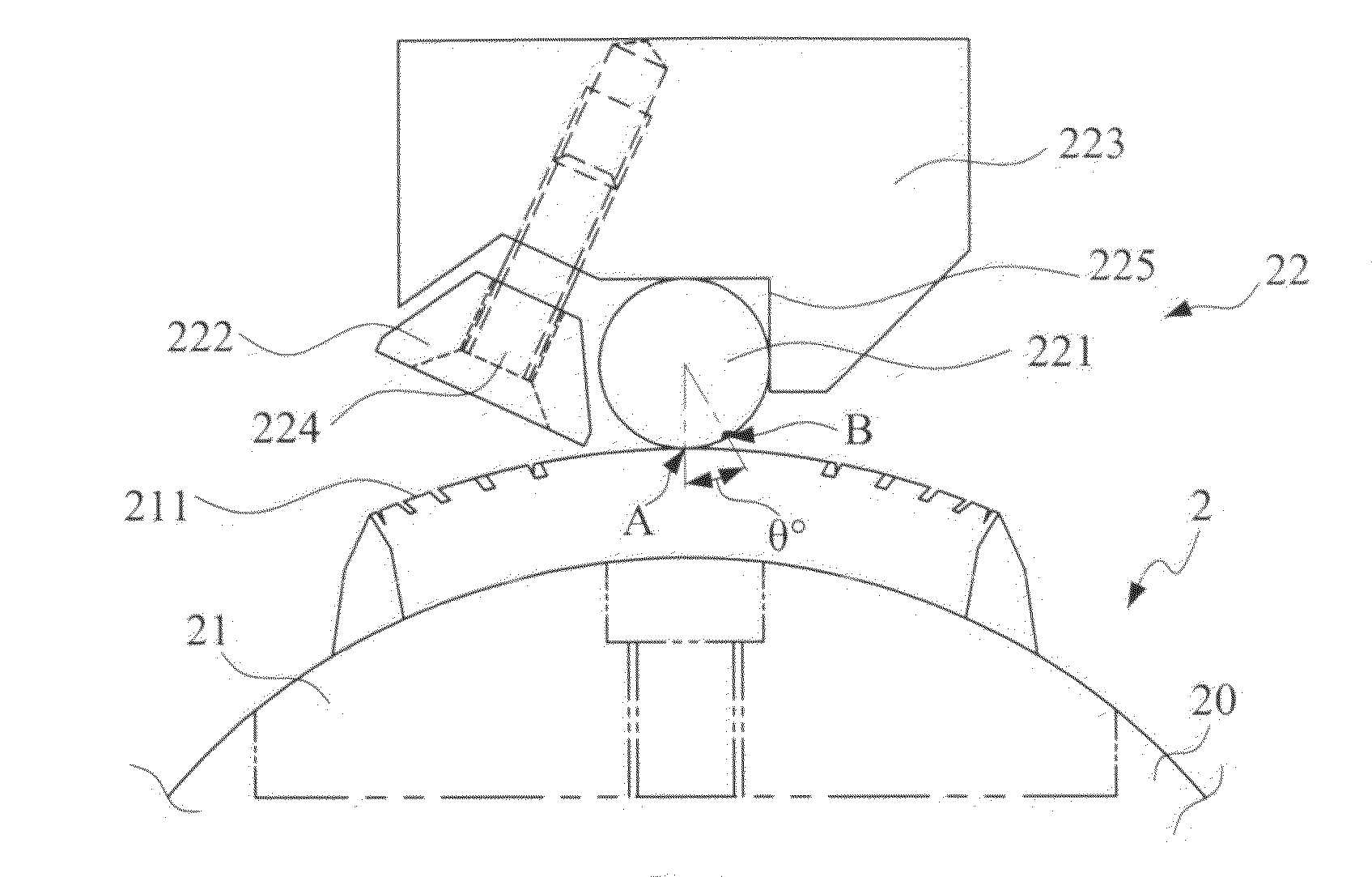 Rolling mechanism for having an opening perforation line on a plastic packaging film and method thereof