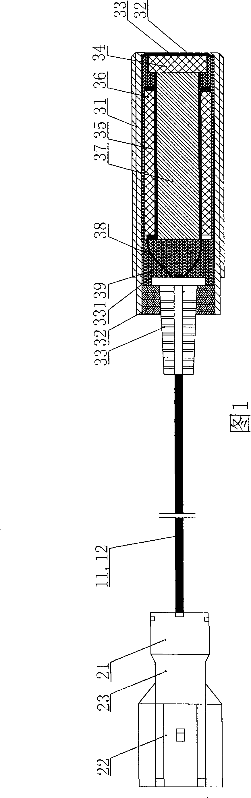 Magnetoelectricity type passive velocity transducer and manufacturing technology thereof