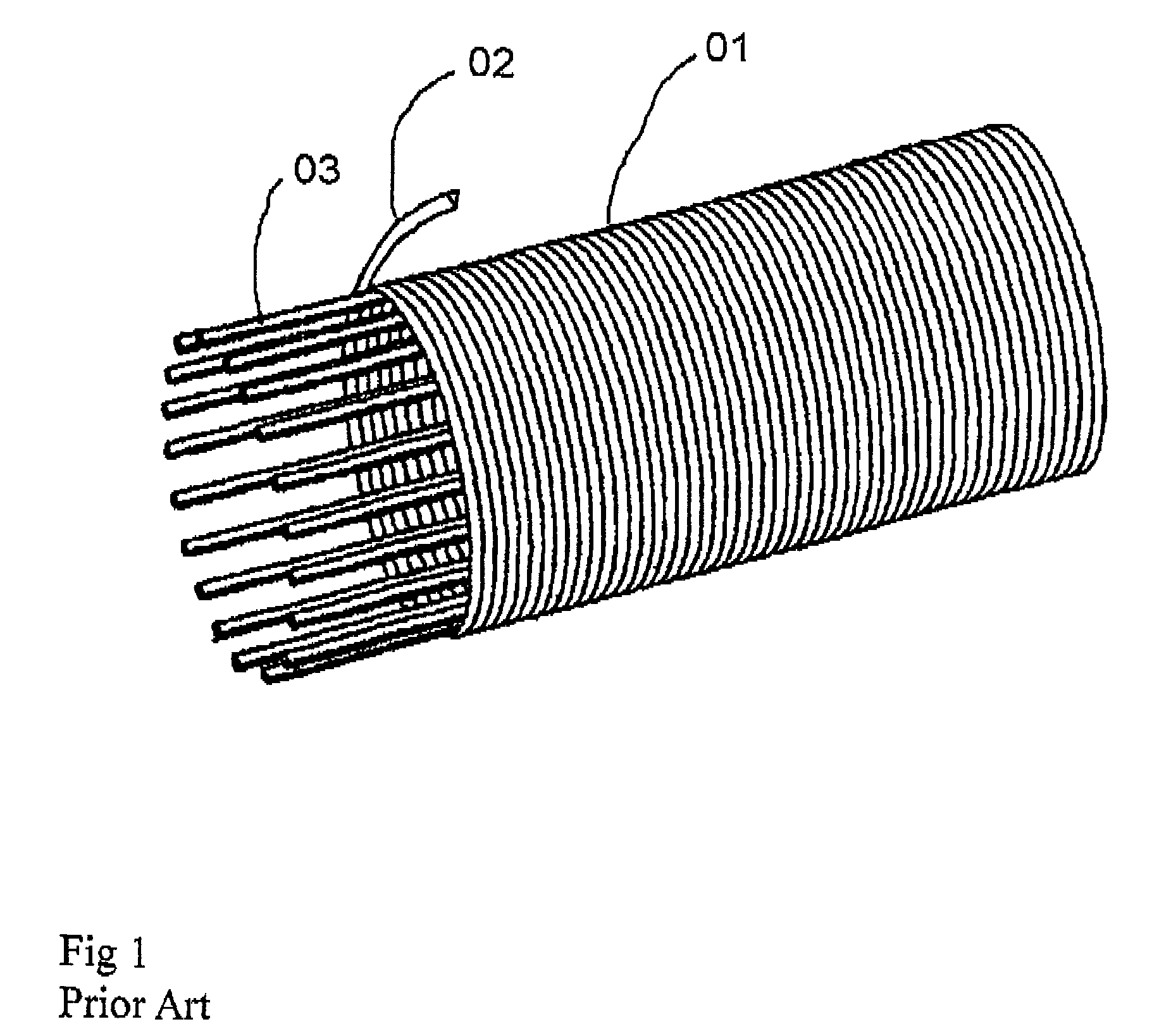 Construction of the wedge filtration media laminated by wedge filter plate