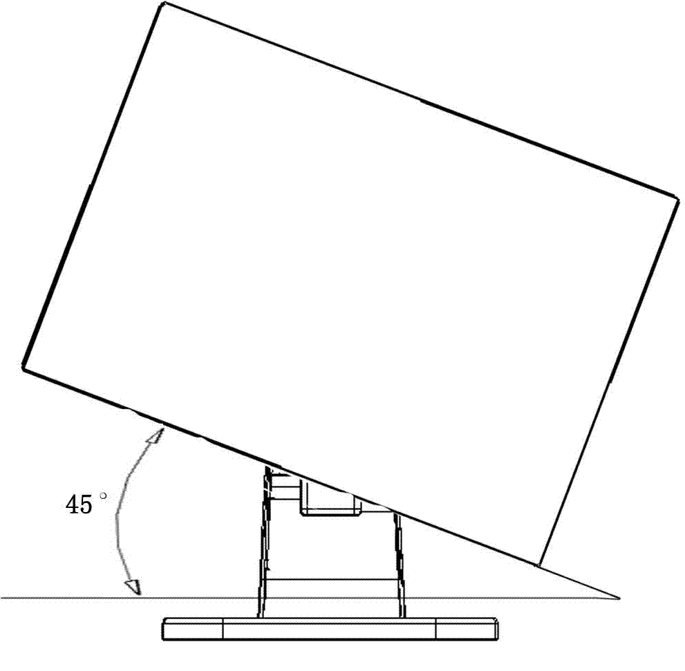 Display support achieving automatic screen swinging