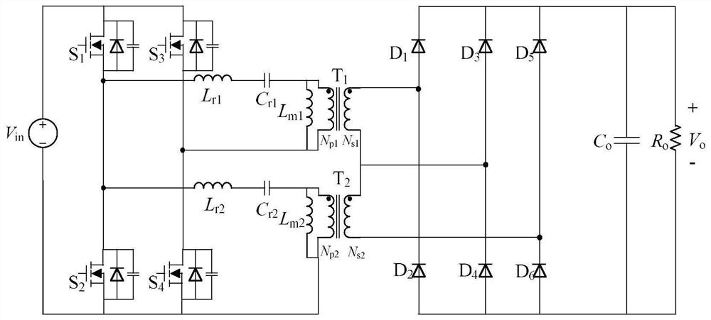 Variable structure combined LLC resonant converter