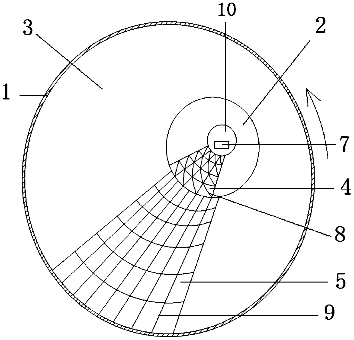 Lining plate mounting structure for mixing machine