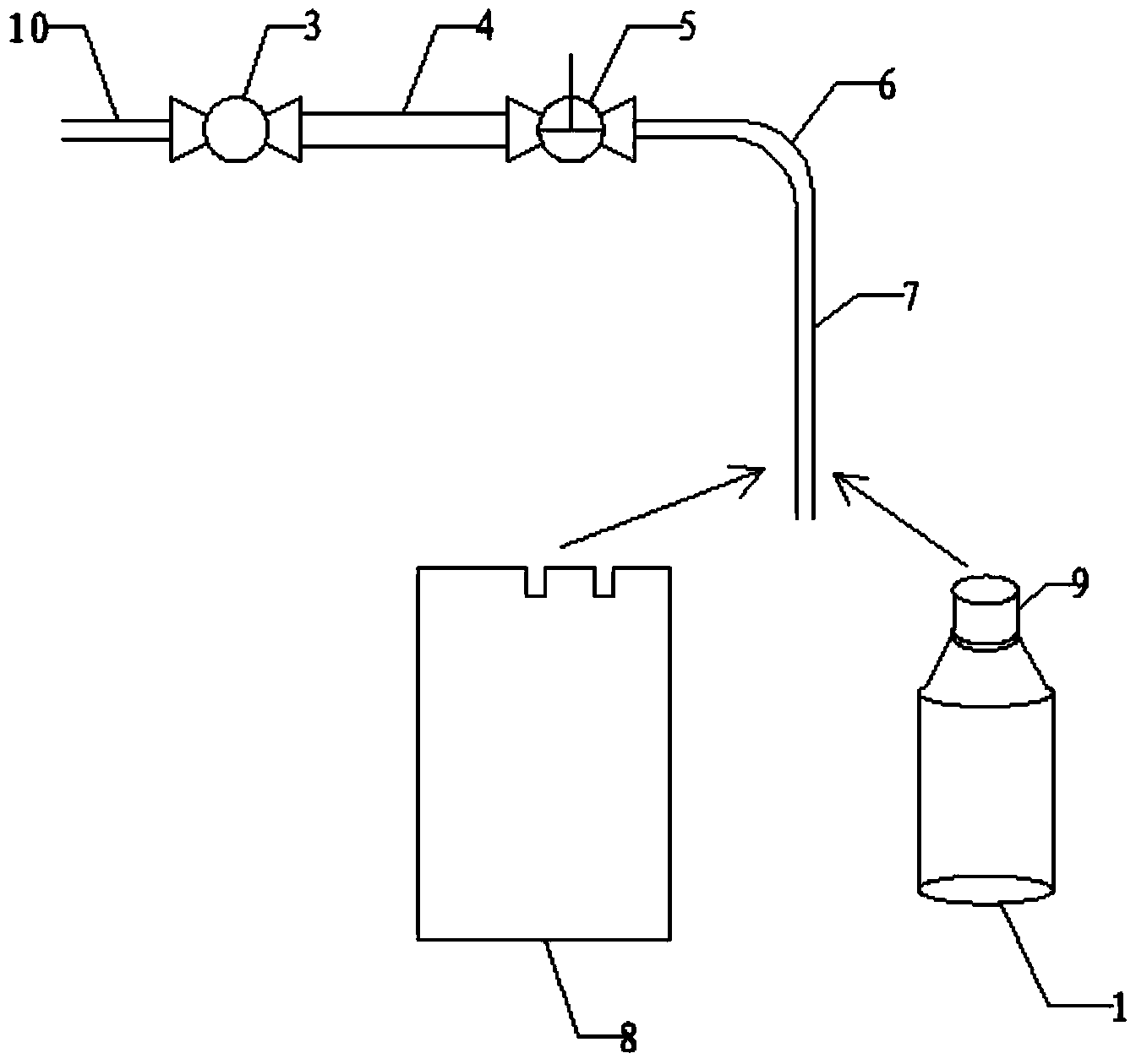 Sampling device and sampling method for anhydrous hydrogen fluoride