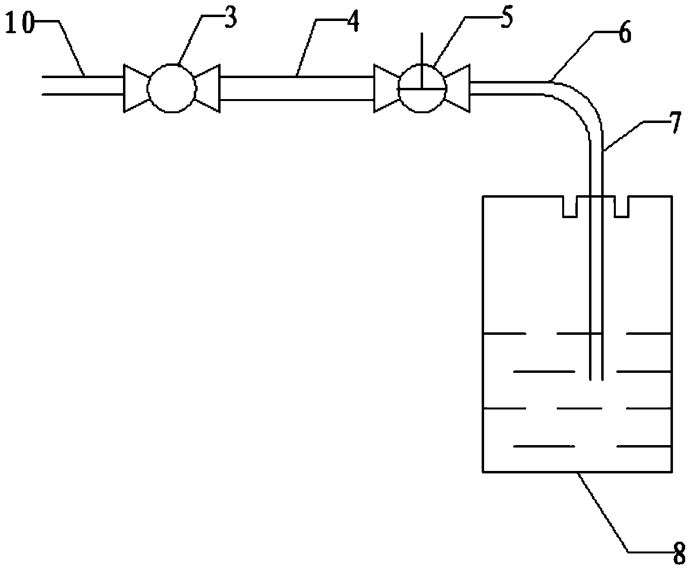 Sampling device and sampling method for anhydrous hydrogen fluoride