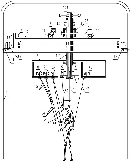 Multifunctional suspension wire puppet for science popularization performance games