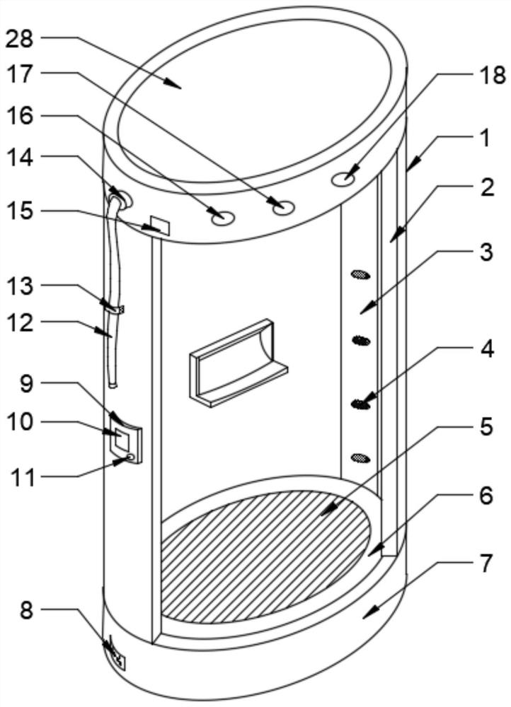 Intelligent temperature-measuring disinfection pavilion based on face recognition and using method thereof