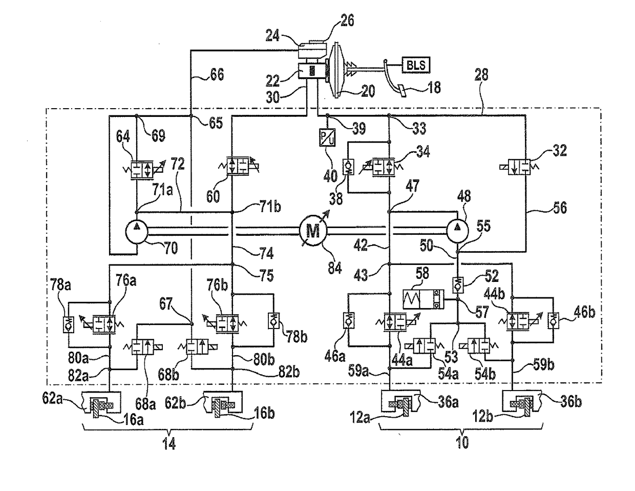 Brake system and method for controlling a brake system