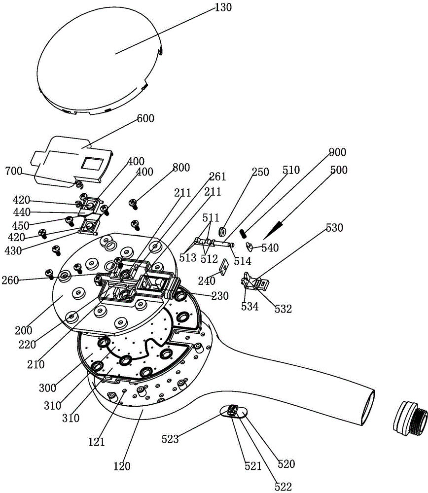 A push button switching valve group and a shower using the valve group