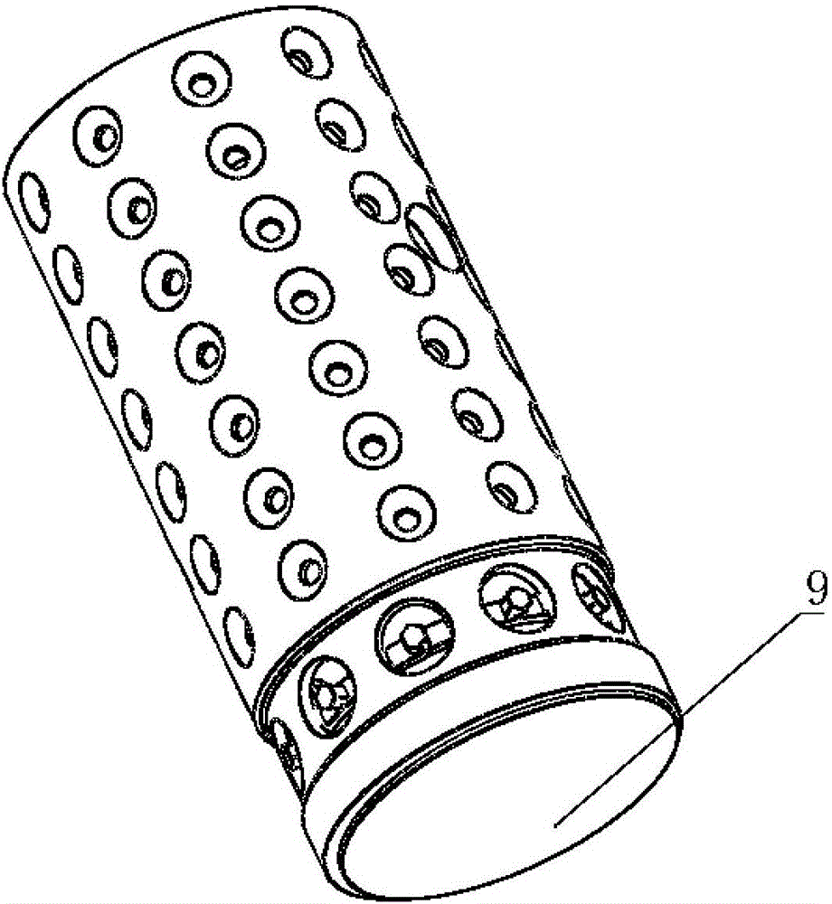 Auxiliary cathode tube of double-glow penetrating metal source electrode