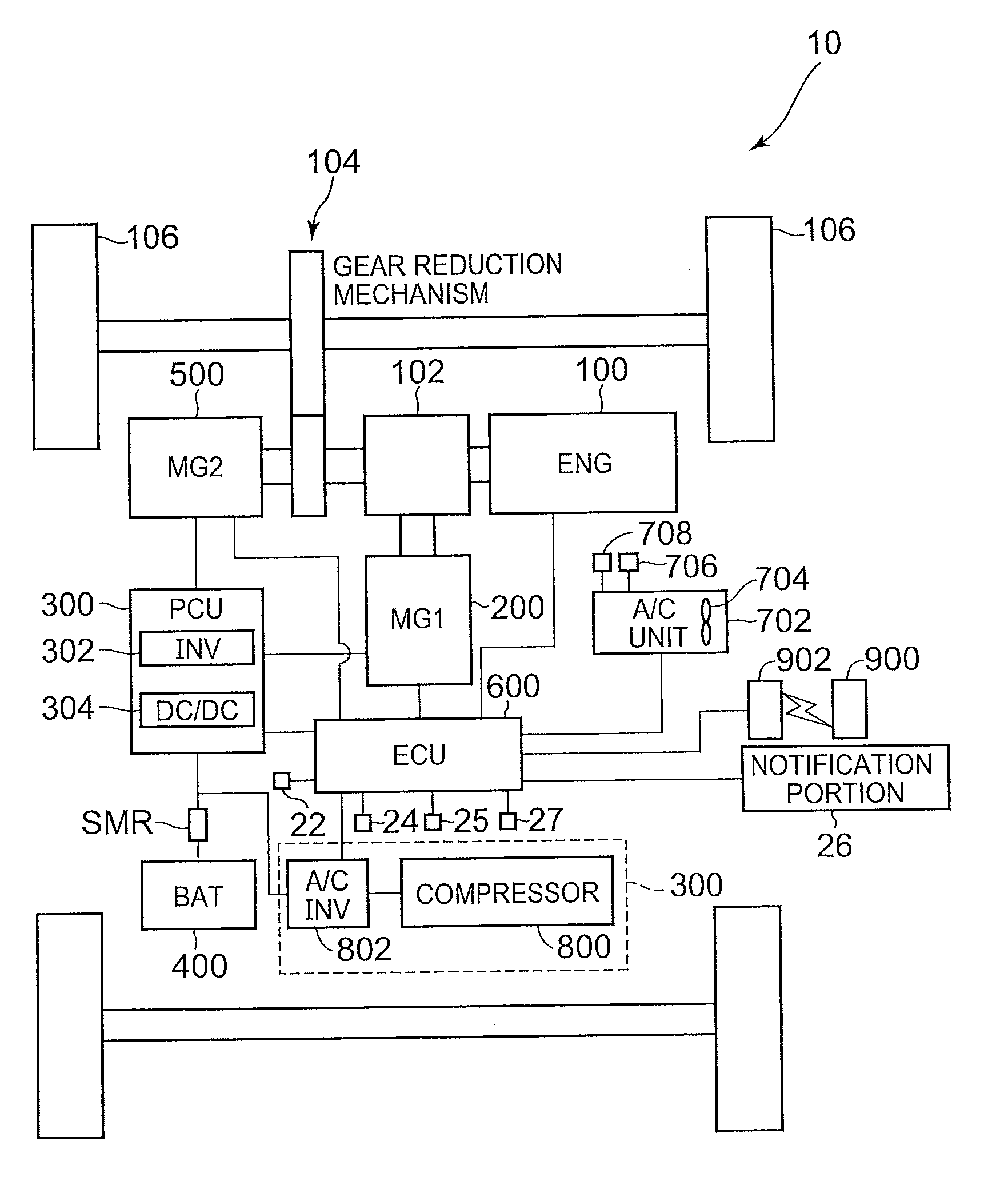Air conditioning control device of vehicle
