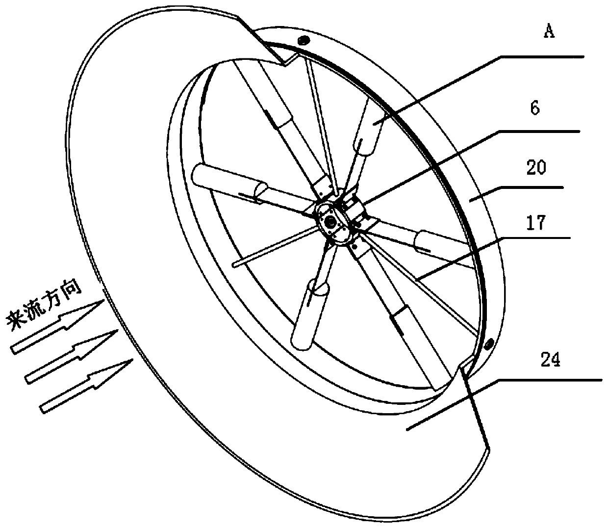 Modular directional flow pipeline type piezoelectric energy harvester arranged in a circumferential array