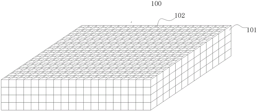 Method for preparing medium substrate with heterogeneous dielectric constant and meta material