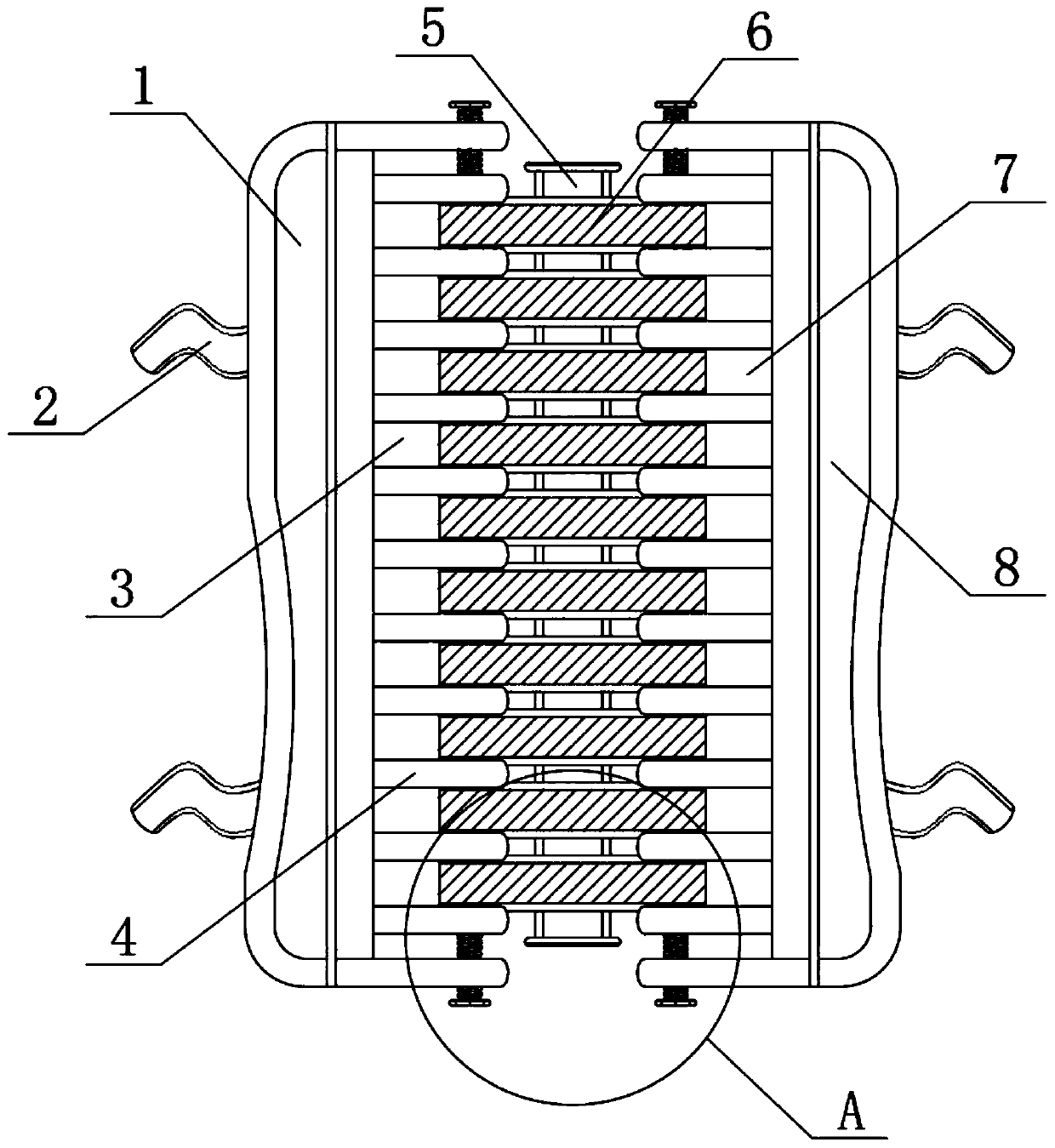 Rib fracture setting and fixing device for thoracic surgery departments