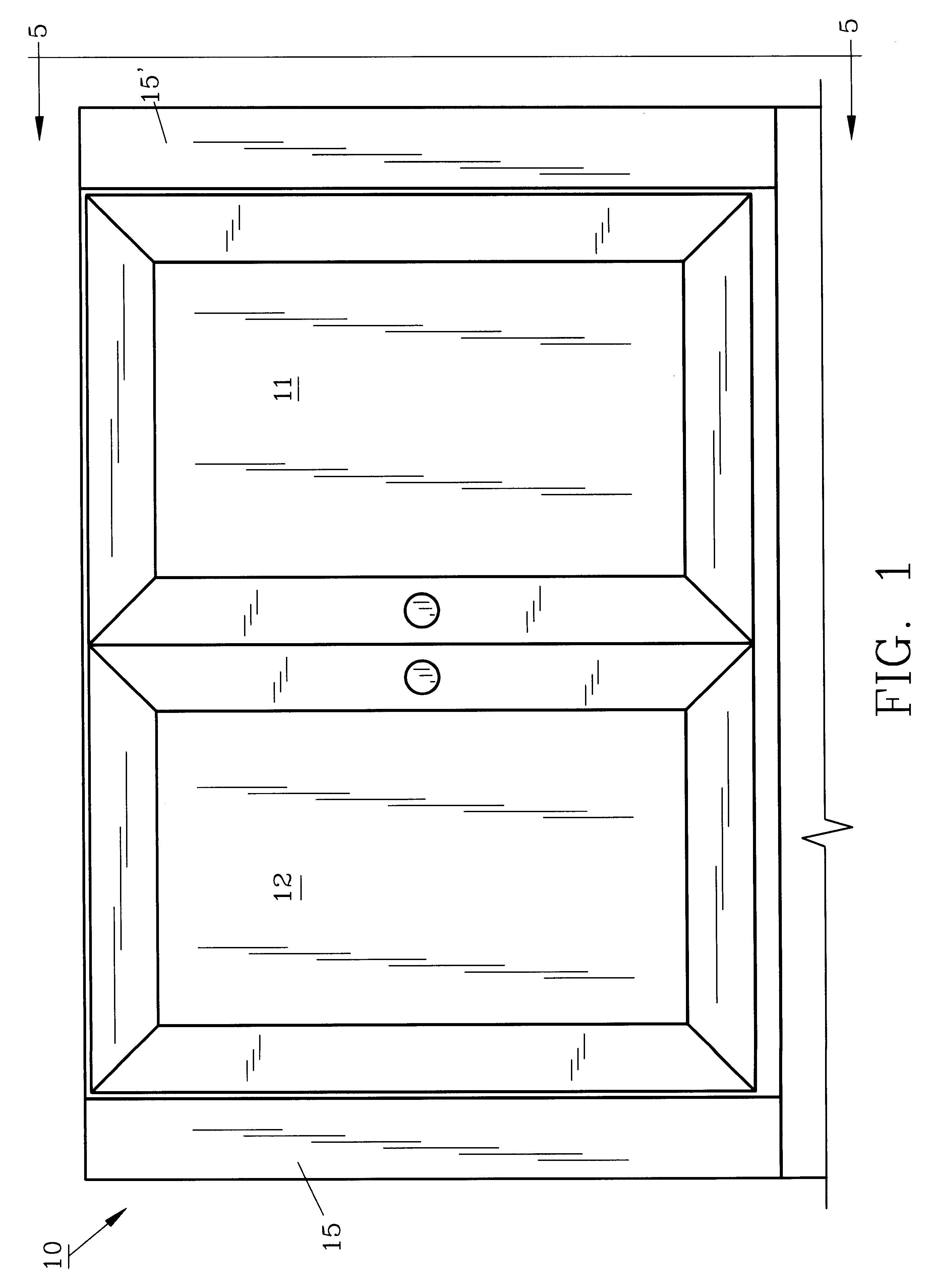 Sliding door hardware assembly and method