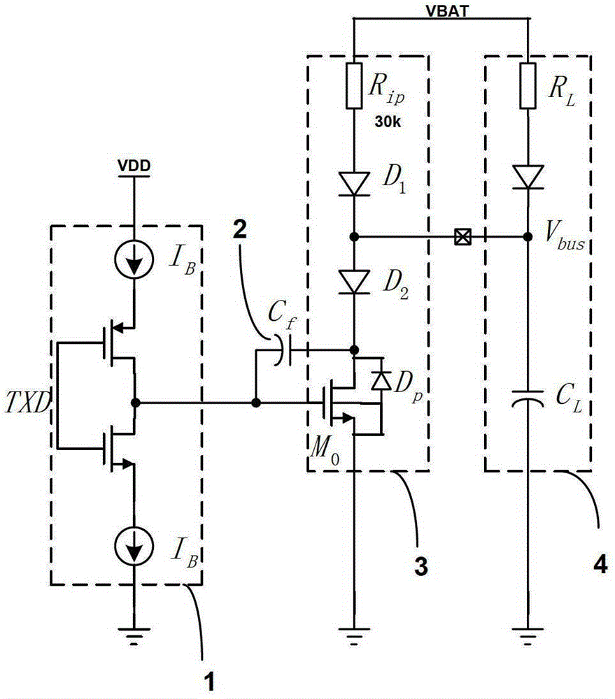 A current-mode drive type anti-electromagnetic interference lin driver