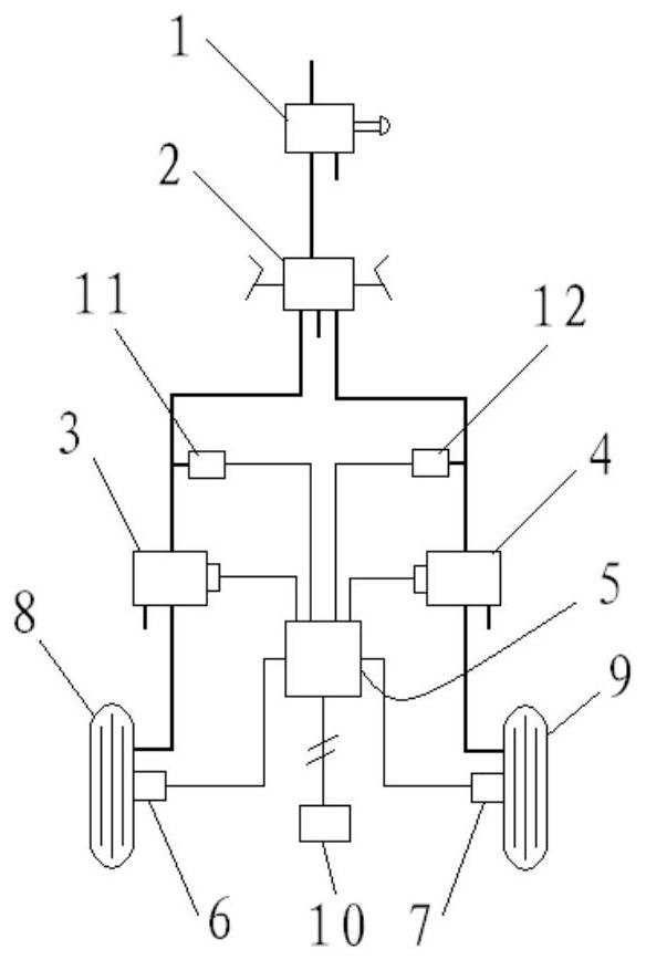 Control device for airplane braking