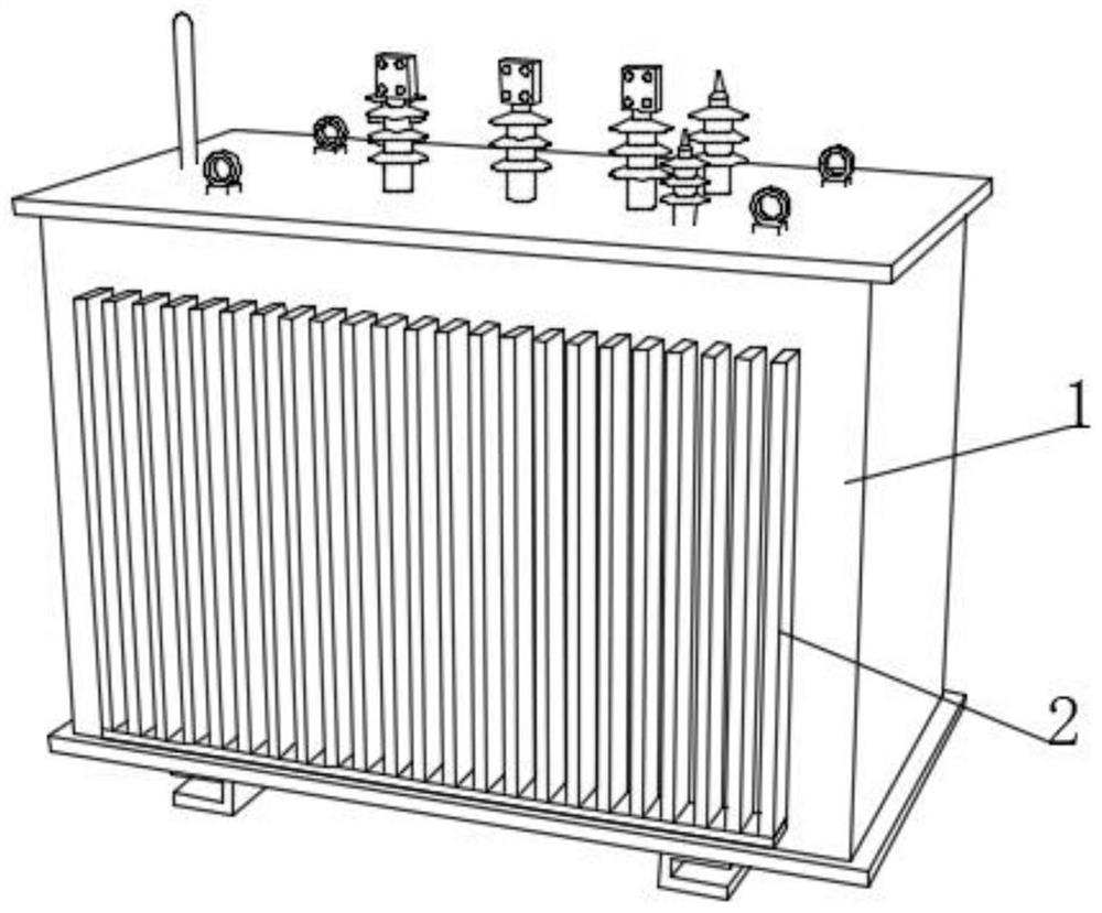Translation heat transfer type efficient heat dissipation transformer
