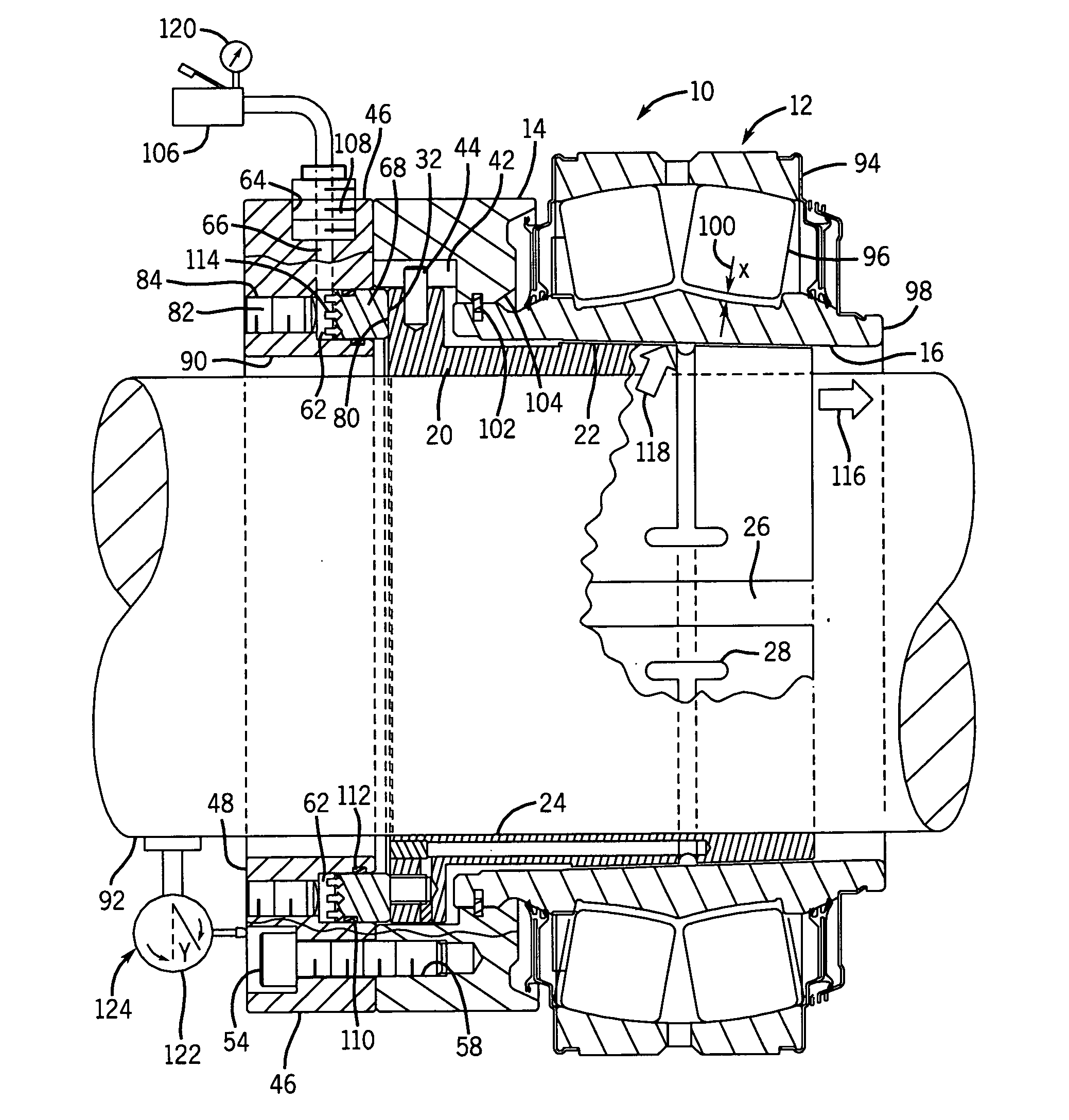 Hydraulically positioned shaft bearing attachment system and method