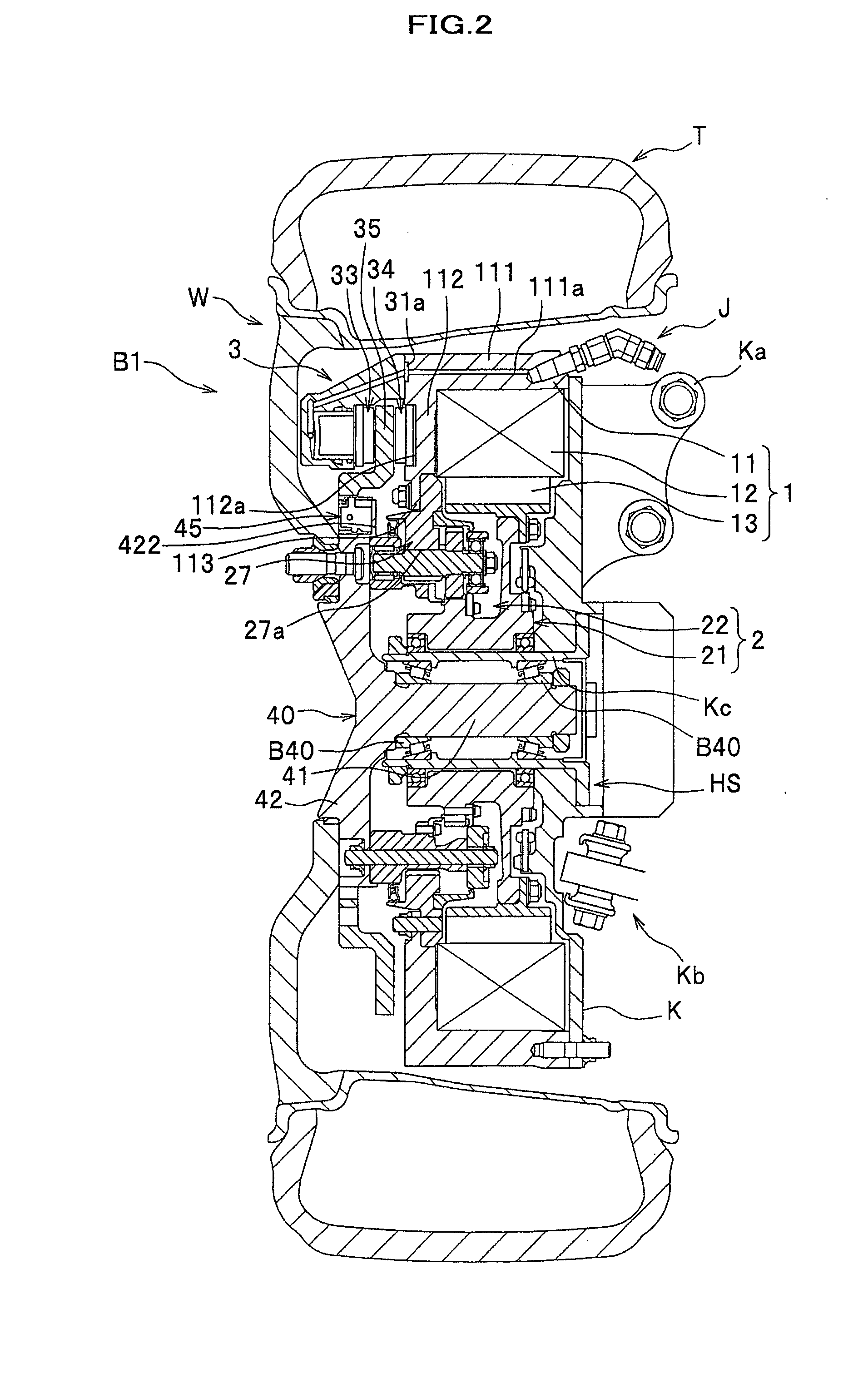 Brake structure for wheel rotating device
