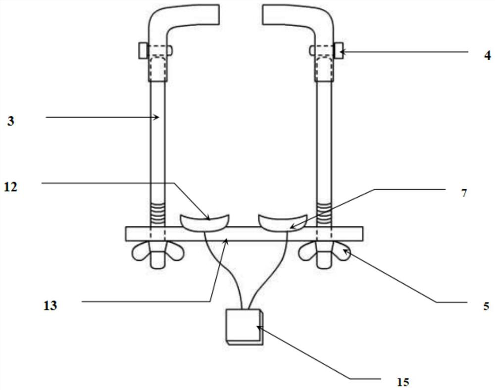 Magnetic resonance examination spine auxiliary pressurizing device