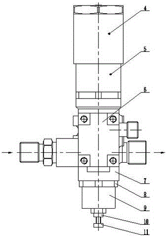 Two-stage gas pressure reducing valve