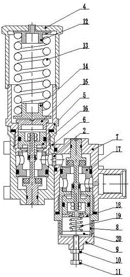 Two-stage gas pressure reducing valve