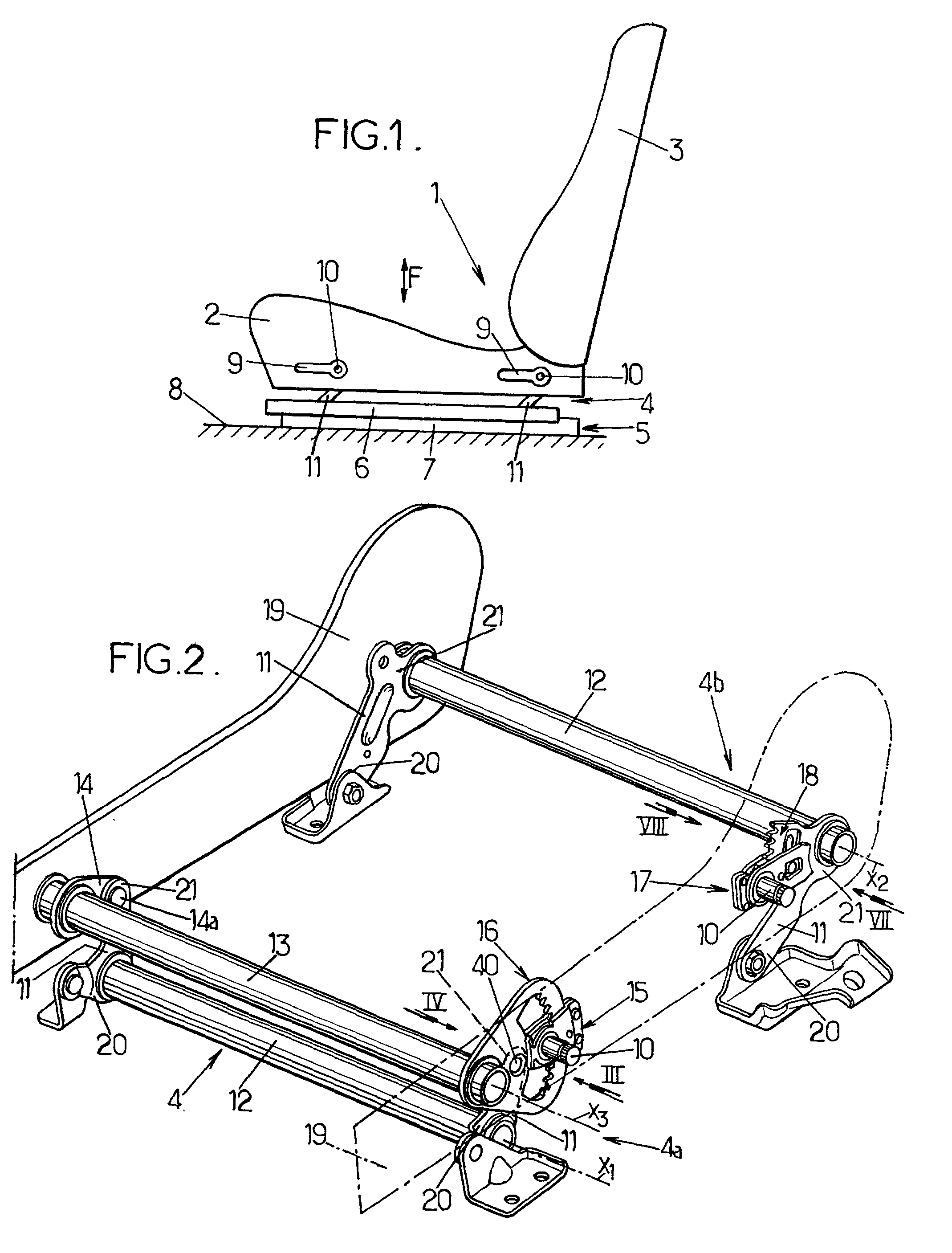 Vehicle seat comprising a height-adjusting mechanism, and a control device for such a seat