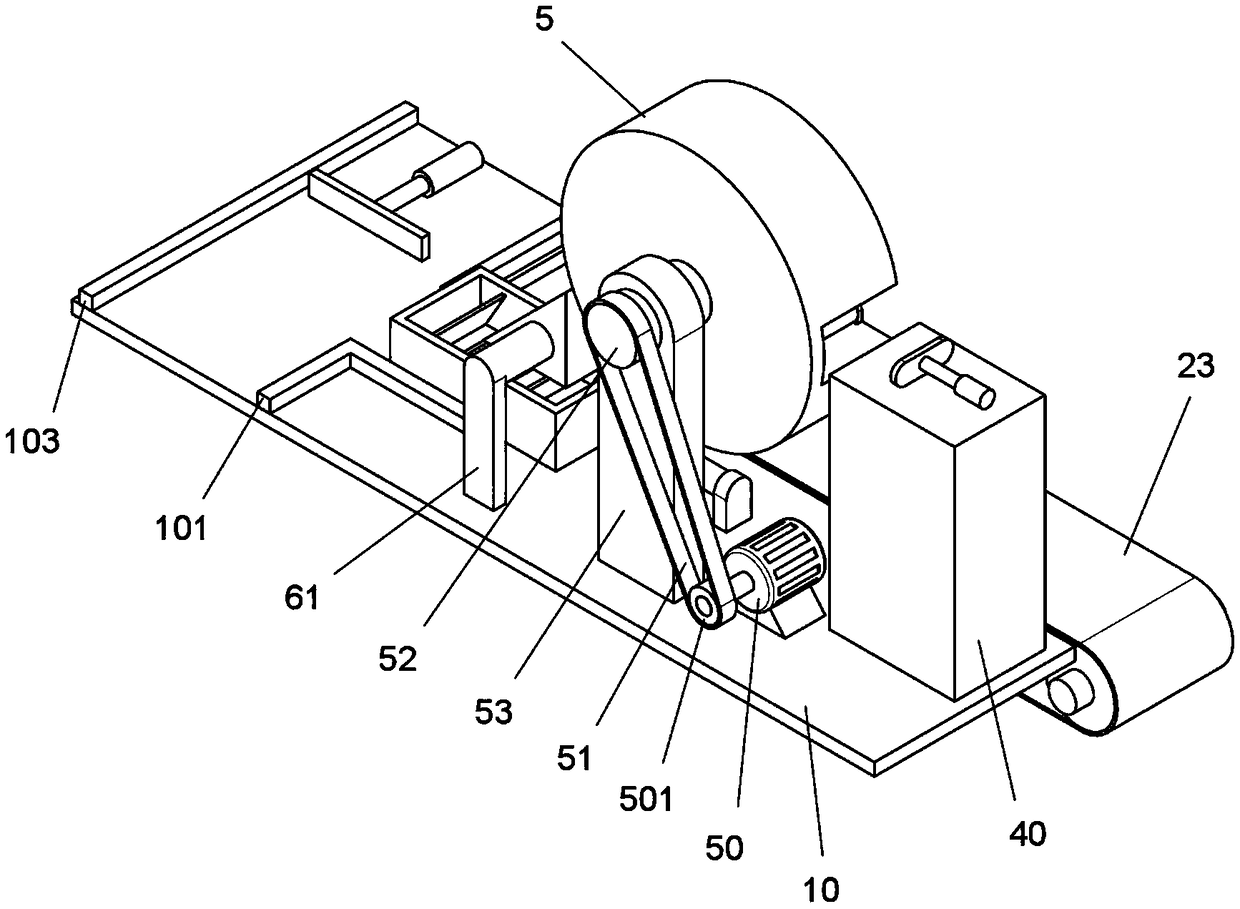 An automatic turning device for a ceramic tile packaging line