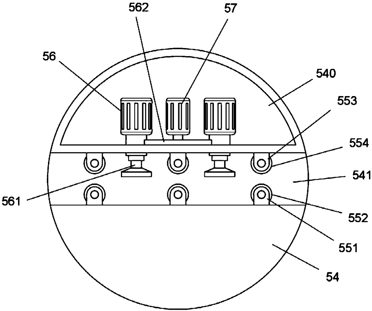 An automatic turning device for a ceramic tile packaging line