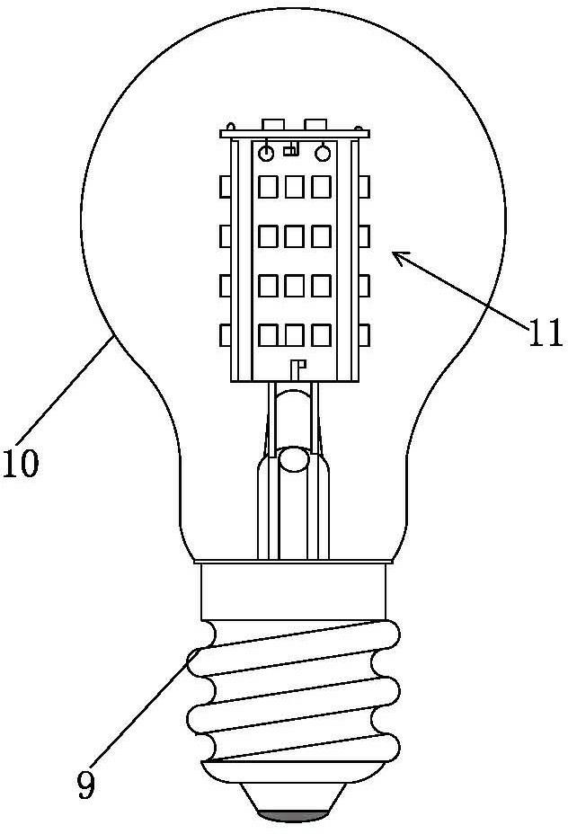 LED (light emitting diode) lamp bulb