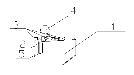 Device for locking movable hopper