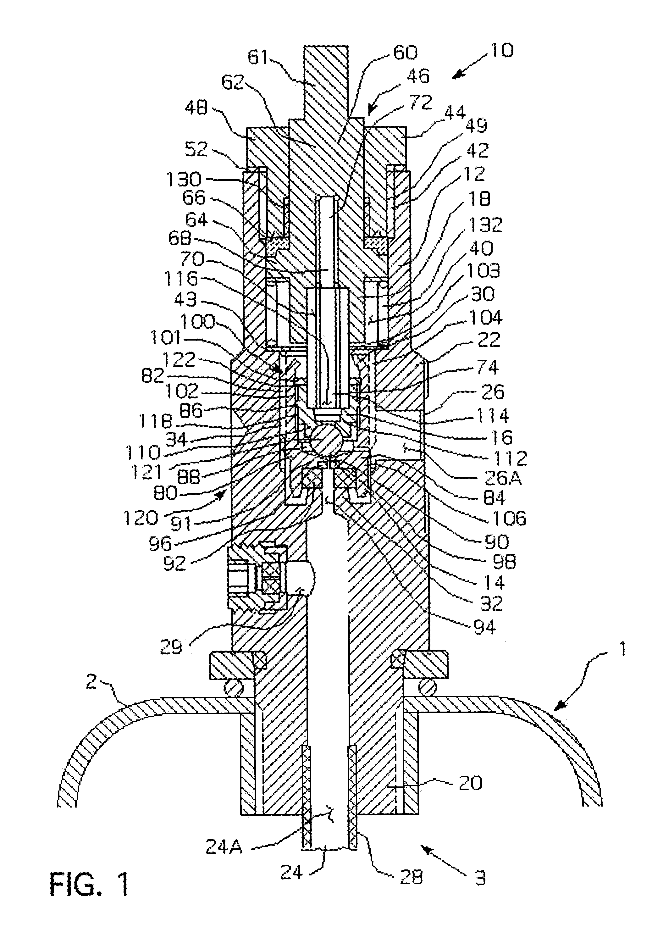 Valve with pressurization rate reduction device