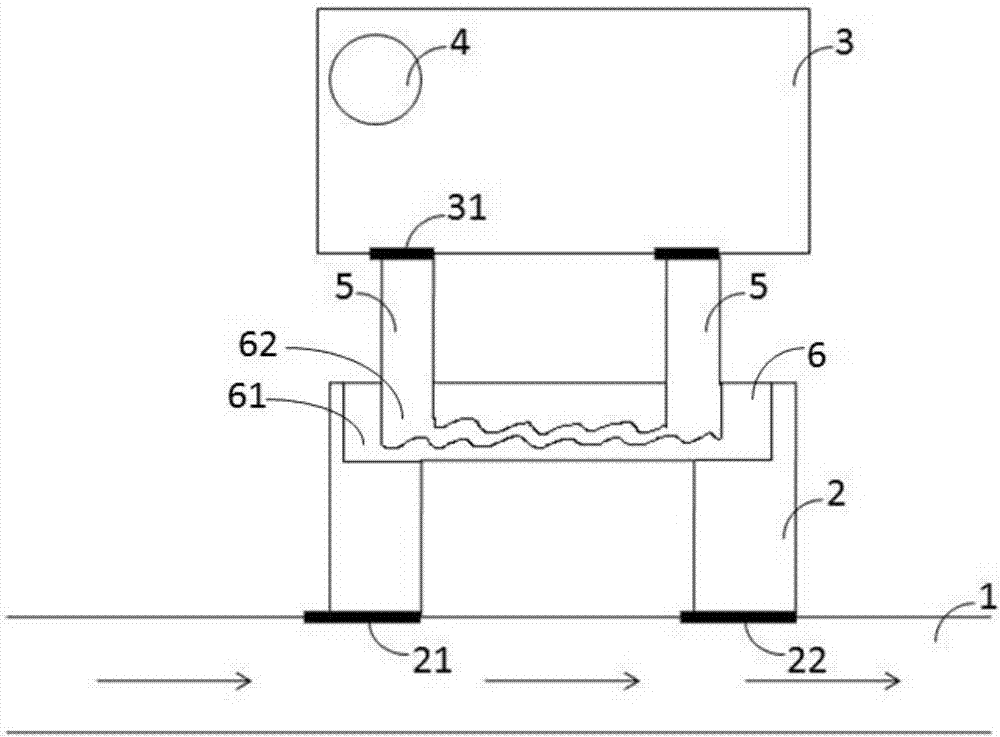 Heating system for cooling liquid of engine