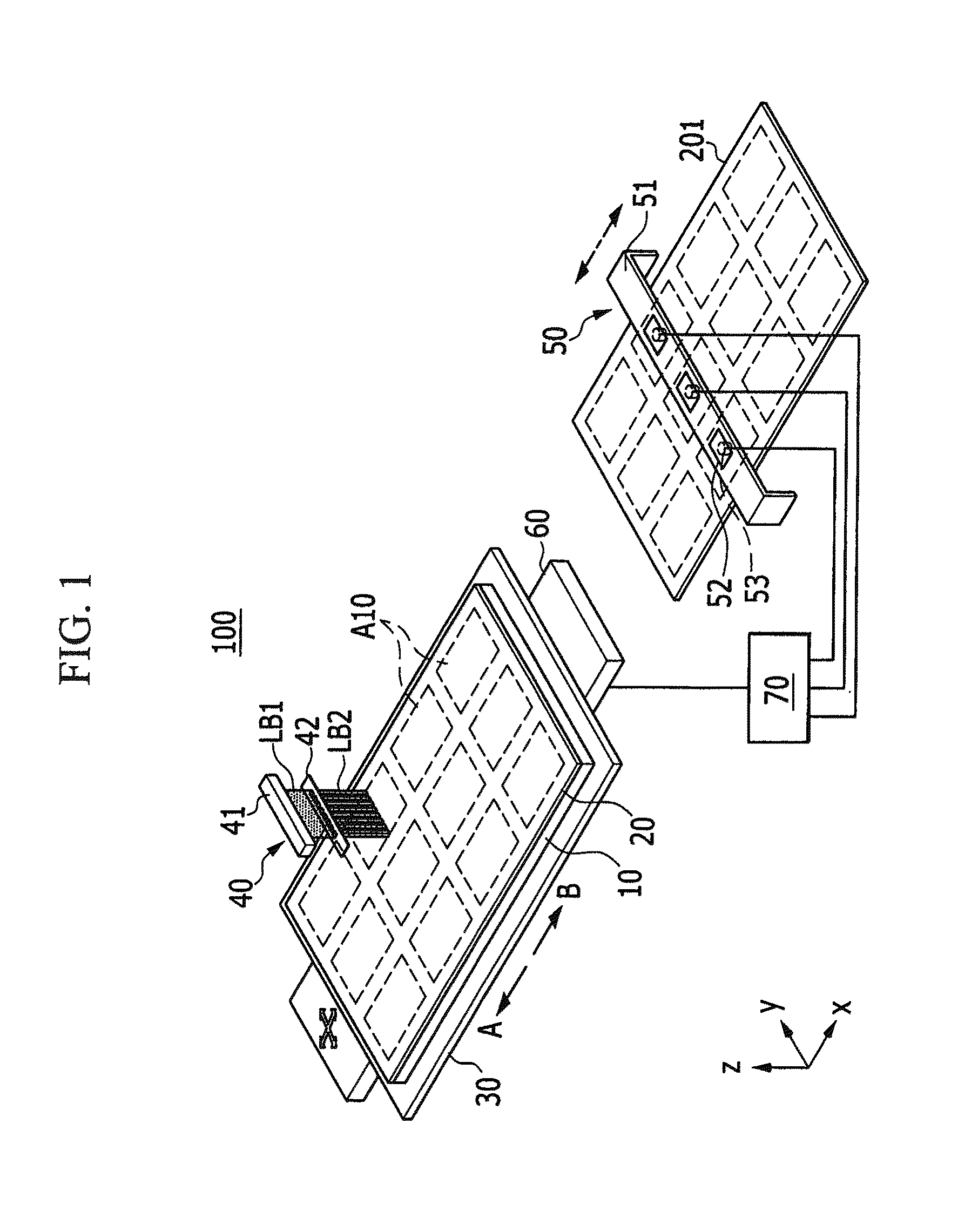 Laser induced thermal imaging device and laser induced thermal imaging method