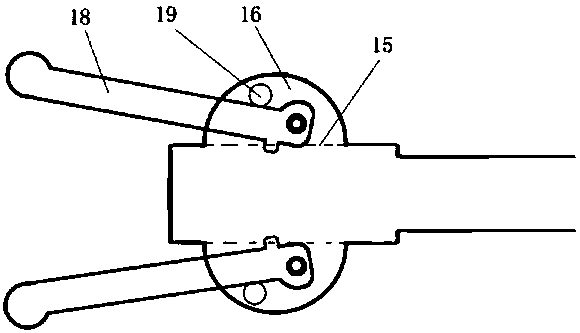 Connecting device for duct grouting of bridge prestress