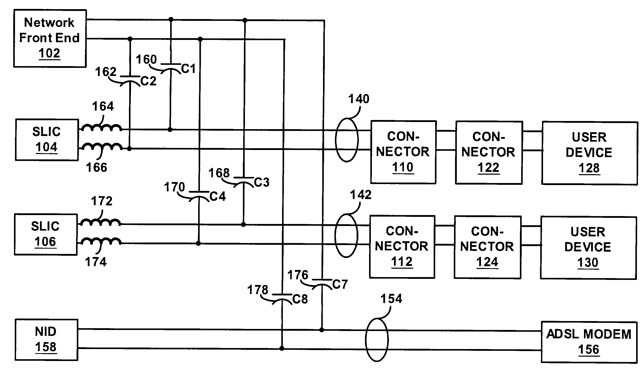 System for allowing a single device to share multiple transmission lines