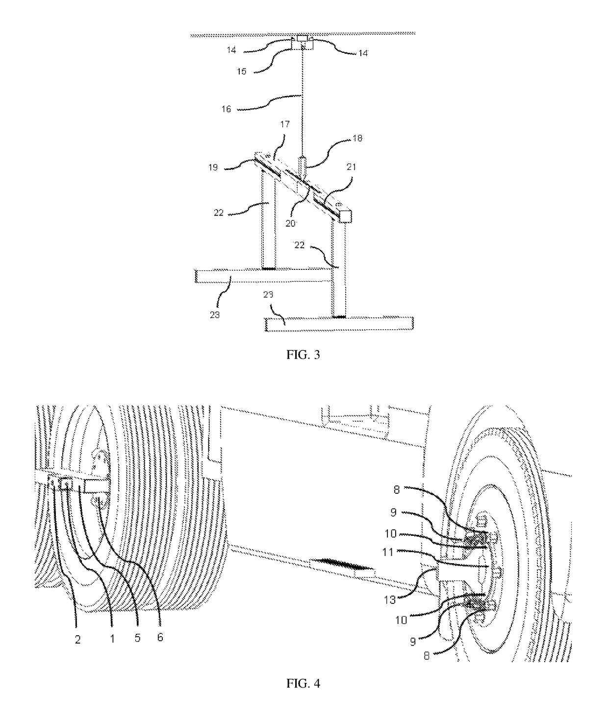 Portable axle alignment apparatus and method