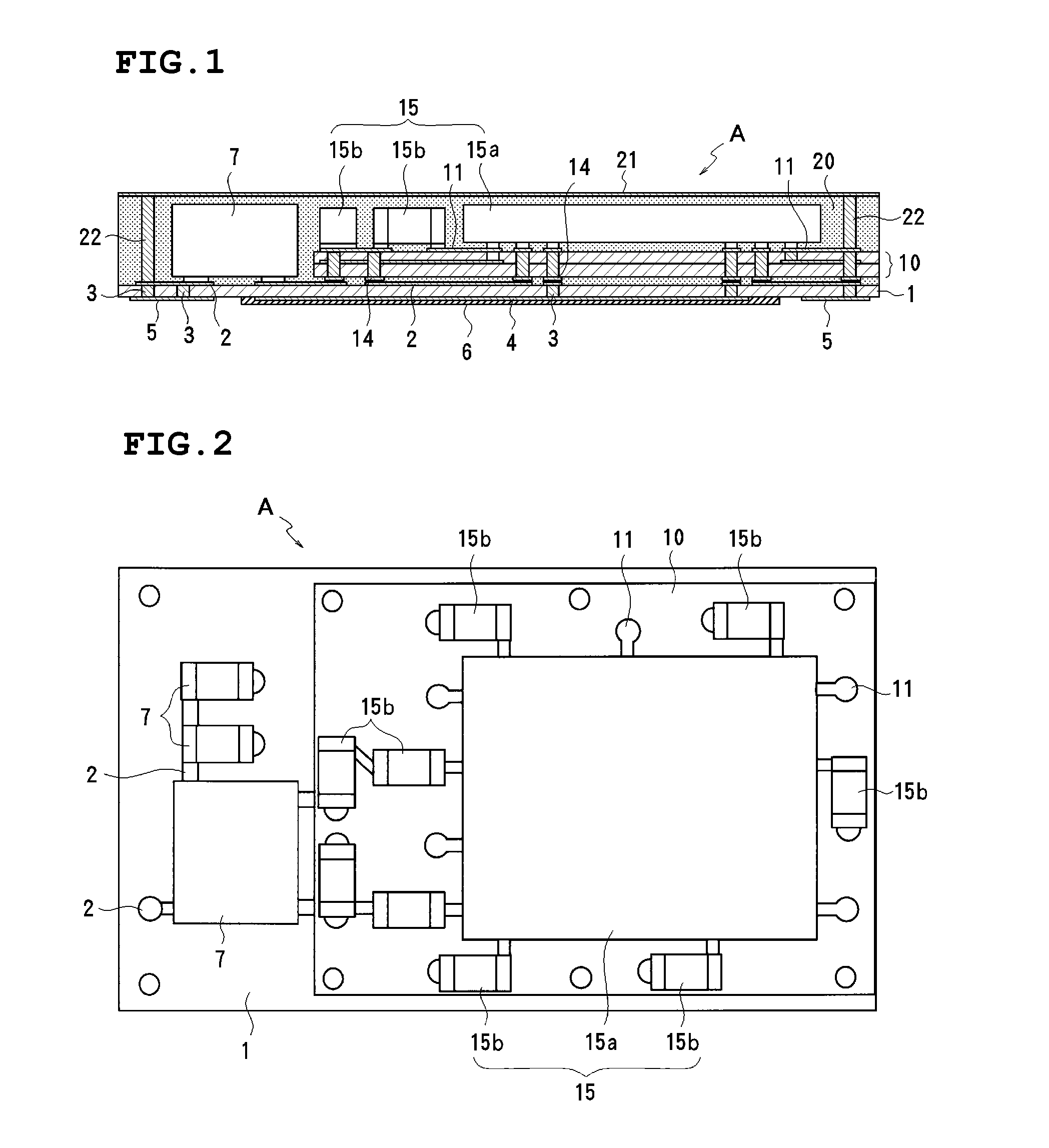 Component-containing module and method for producing the same