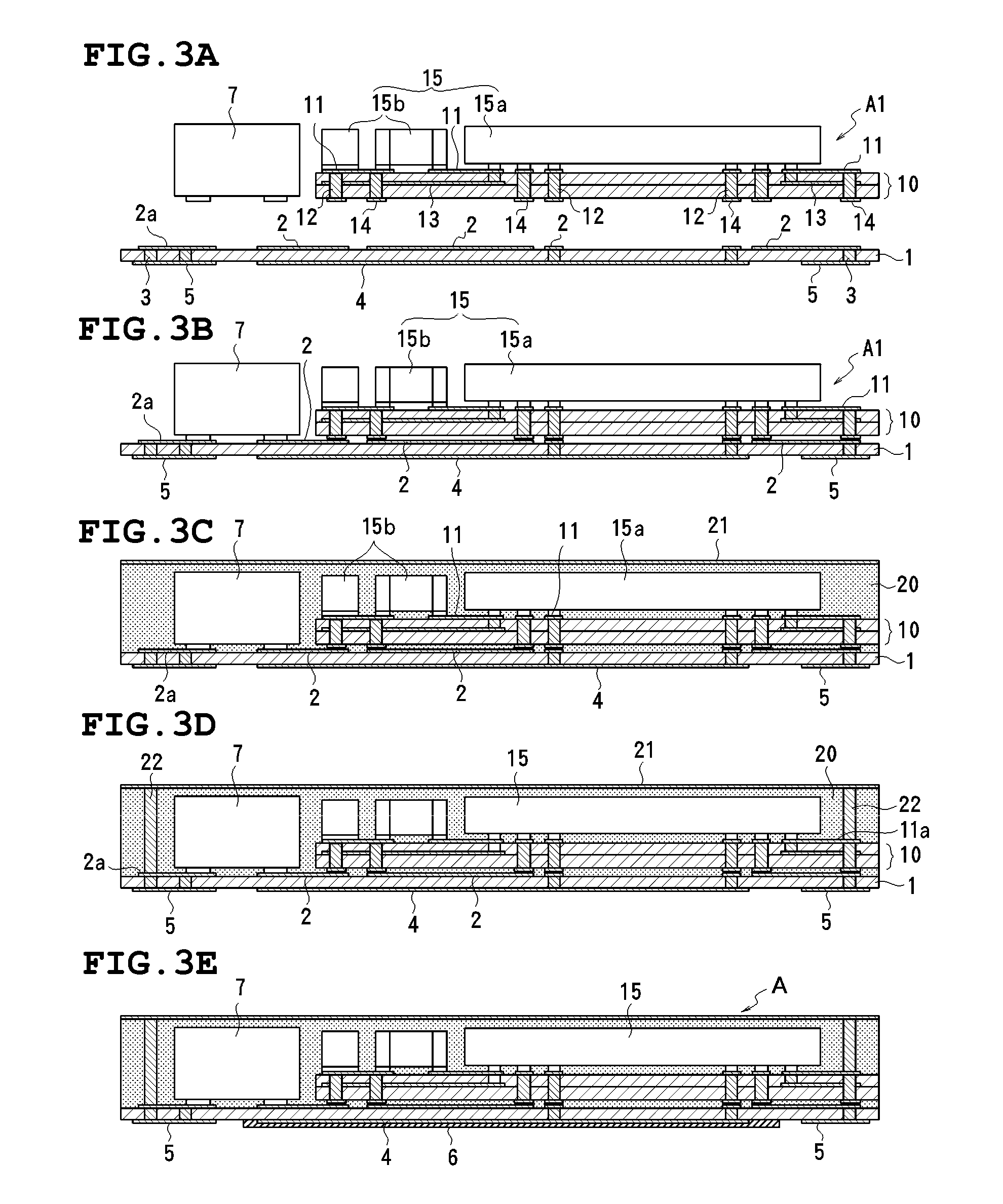 Component-containing module and method for producing the same