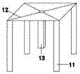 Three-ring equal division cake cutting device
