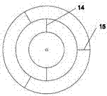 Three-ring equal division cake cutting device