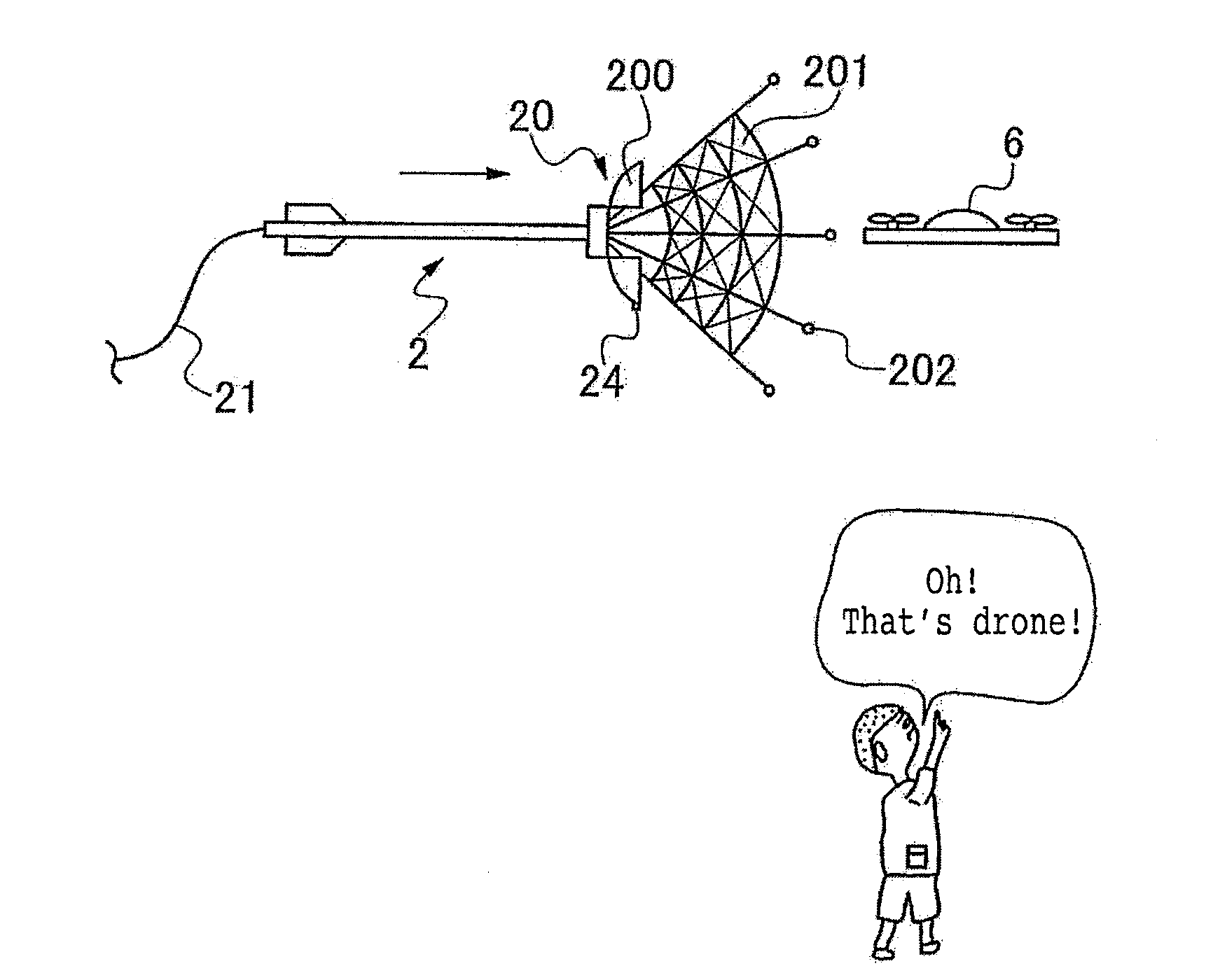 Small unmanned air vehicle repulsing apparatus