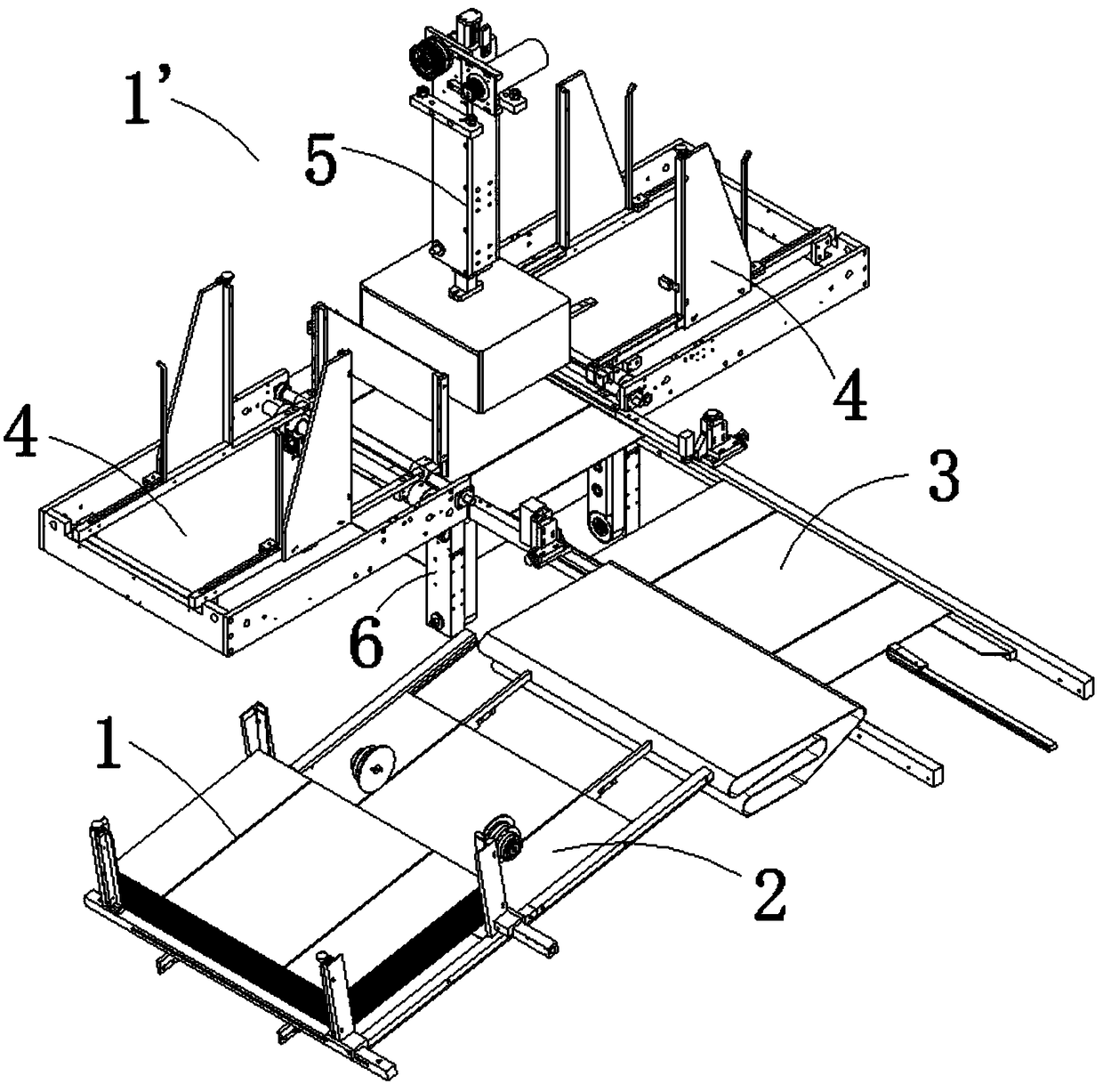 Positioning-clamping plate feeding device
